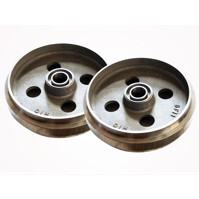 custom per drawing machinery and equipment flat belt drive pulley