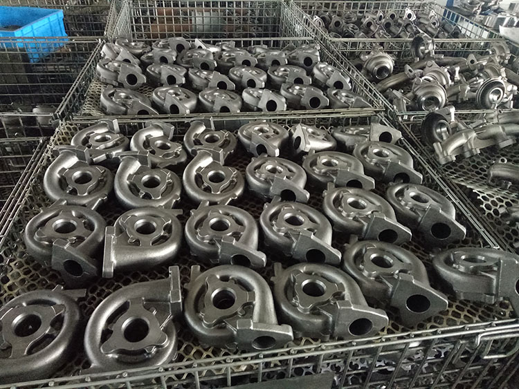 Coated sand casting production process